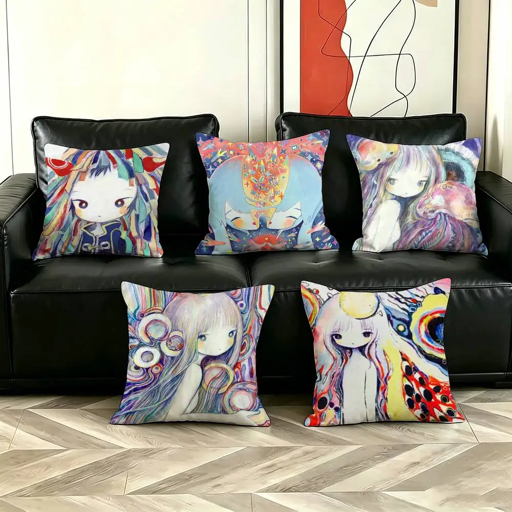 

K-Kikuos Art Pillow Case Cushion Cover Throw Pillow Case For Car Sofa