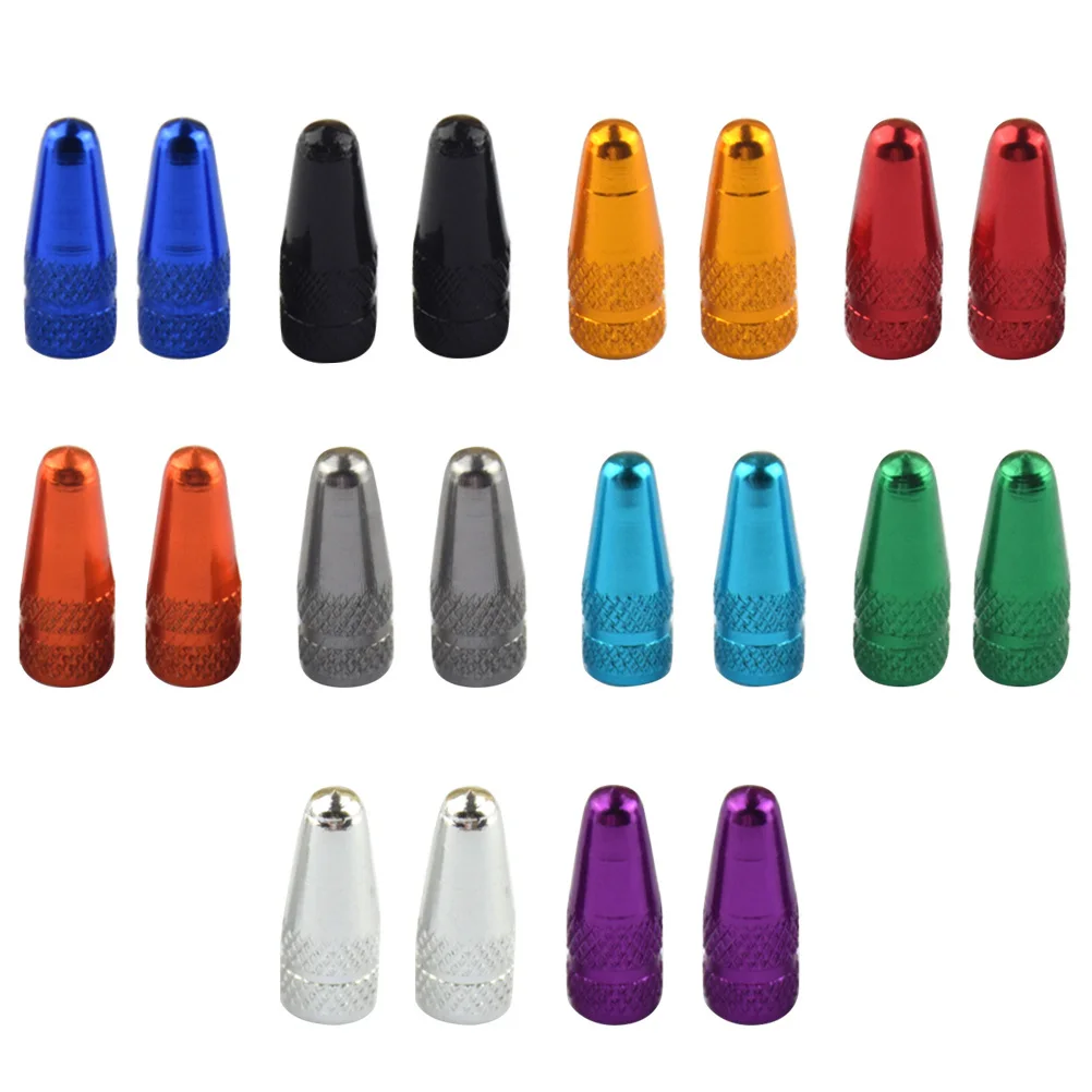 

20Pcs Bike Caps Aluminum Alloy Durable Lightweight French Style Air Leak Replacement Dust Covers