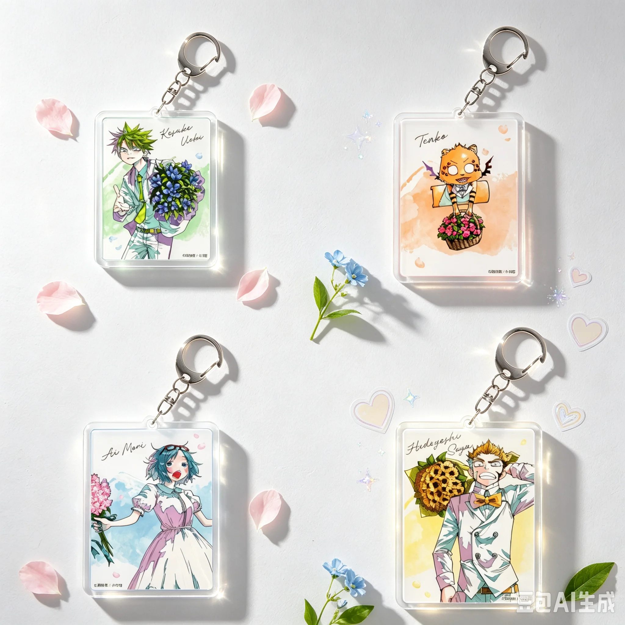 Llavero acrílico de 6 cm con diseño de anime, ideal para llevar en el bolso. Llavero con motivos de anime y la ley de Ueki, perfecto como regalo para los fans. Producto exquisito.