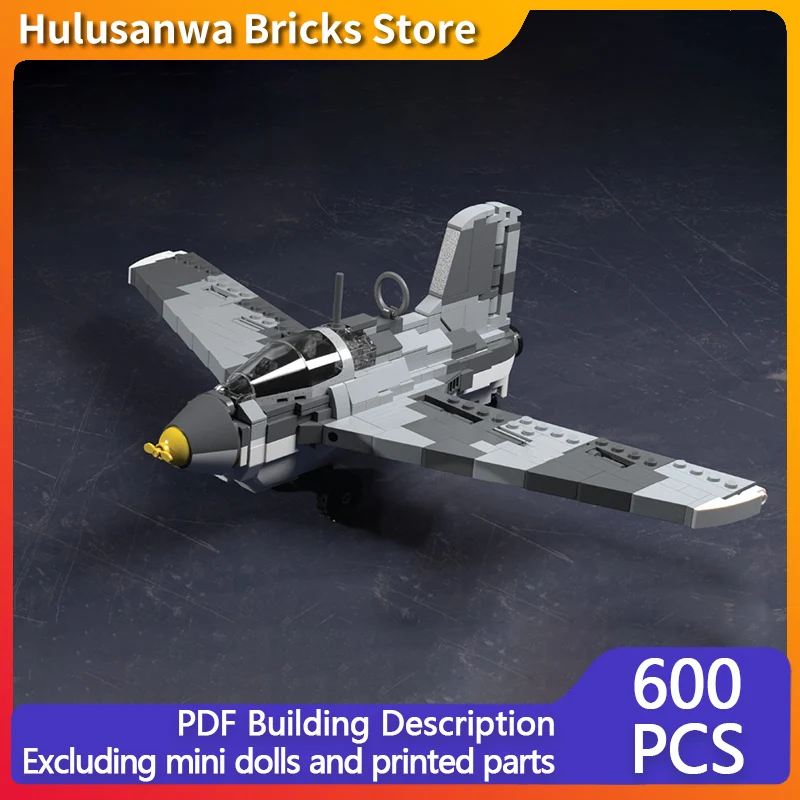 

Me 163 Military Fighter Jets Model MOC Building Bricks War Equipment Modular Technology Gifts Holiday Assemble Children Toys