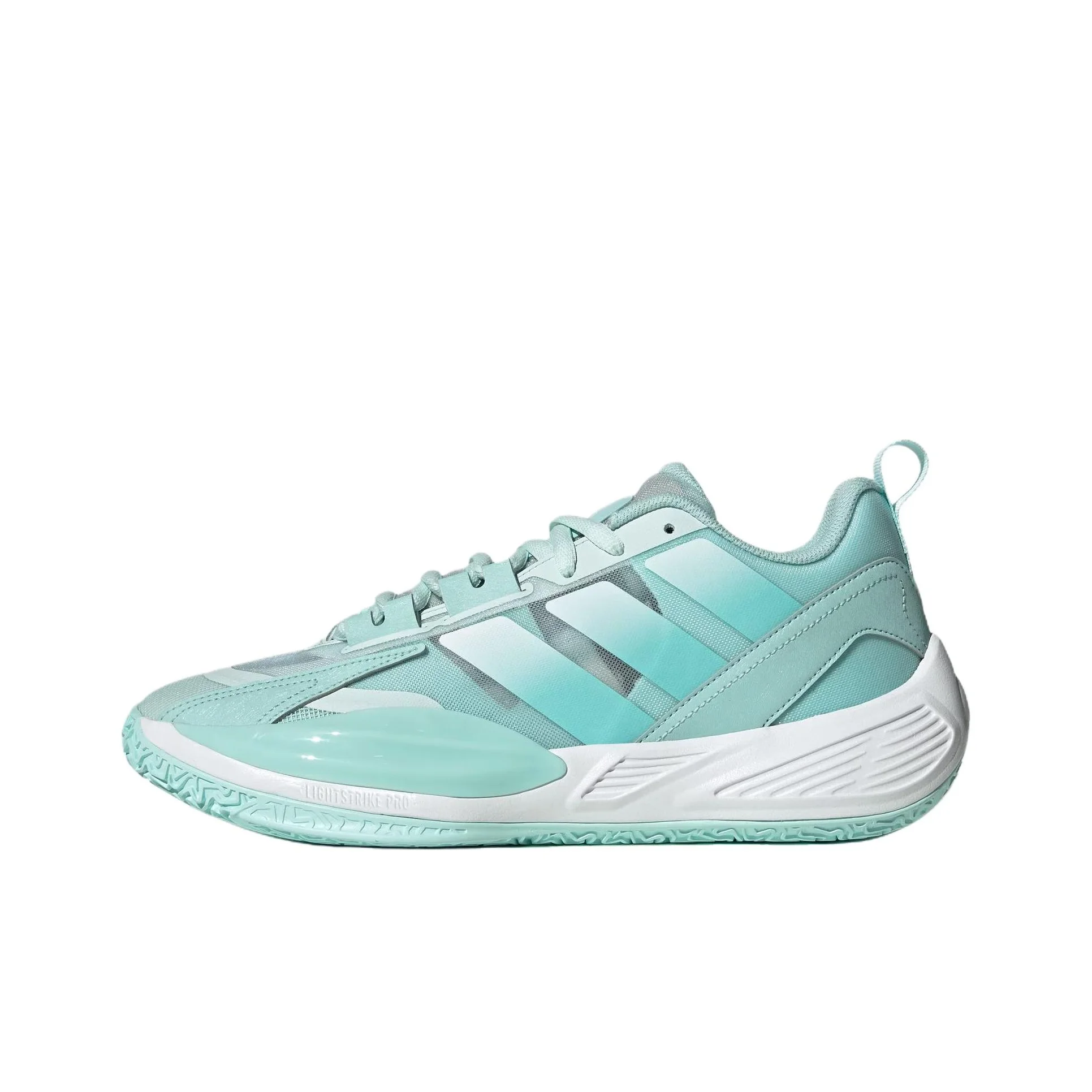 Adidas XENOBURST Chaussures de basket-ball basses respirantes et résistantes en tissu respirant et résilient, unisexe, vert menthe