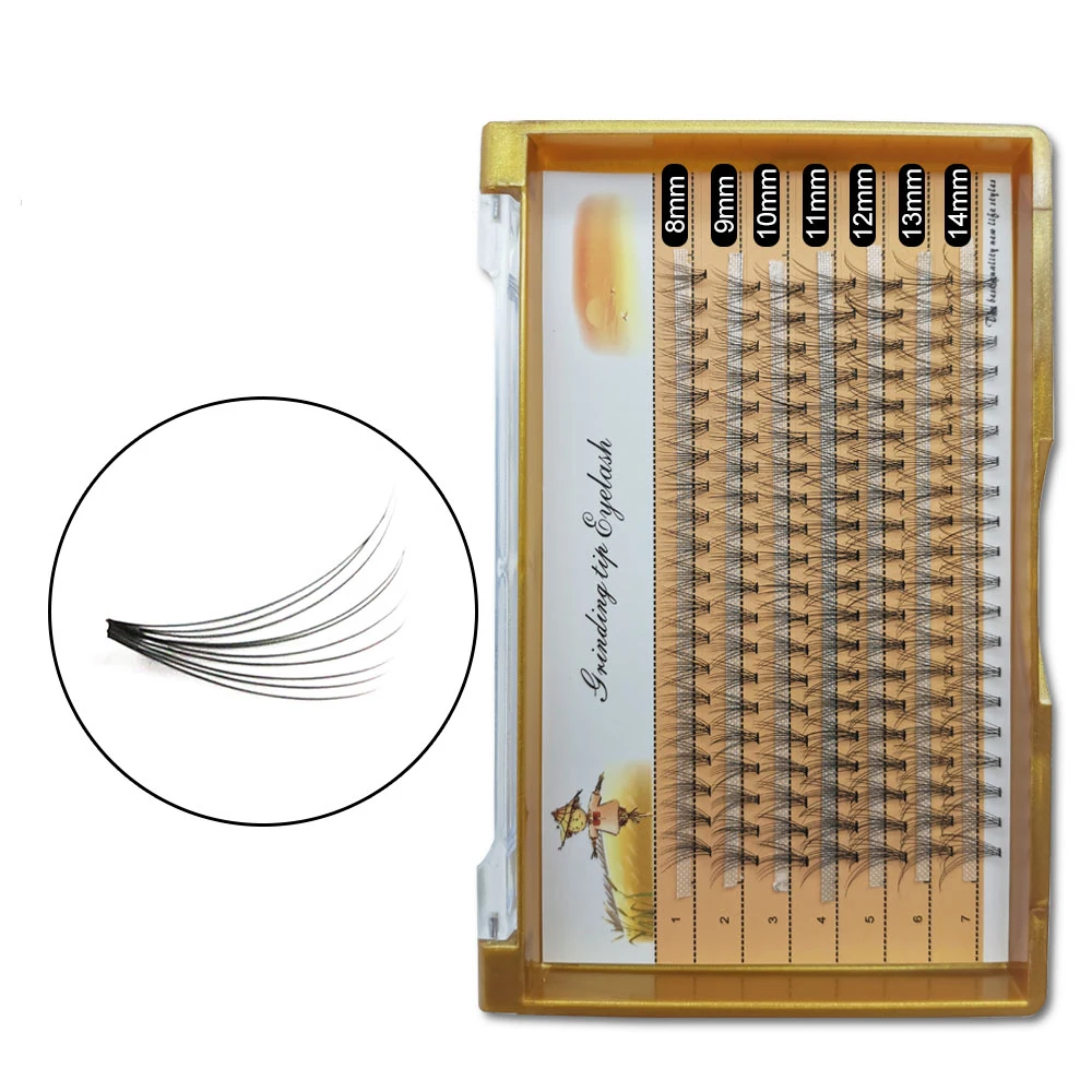 A Shape Eyelash Extension Professional Makeup Individual Lashes Cluster Spikes Lash Premade Natural Fluffy 10D/Fishtail Eyelash
