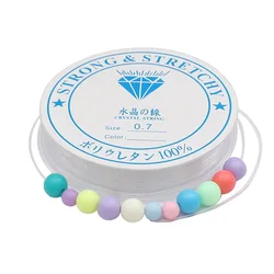 Transparent White Crystal Fish Filament Elastic Thread for Stringing Beads for Handicraft DIY Jewelry-making Materials