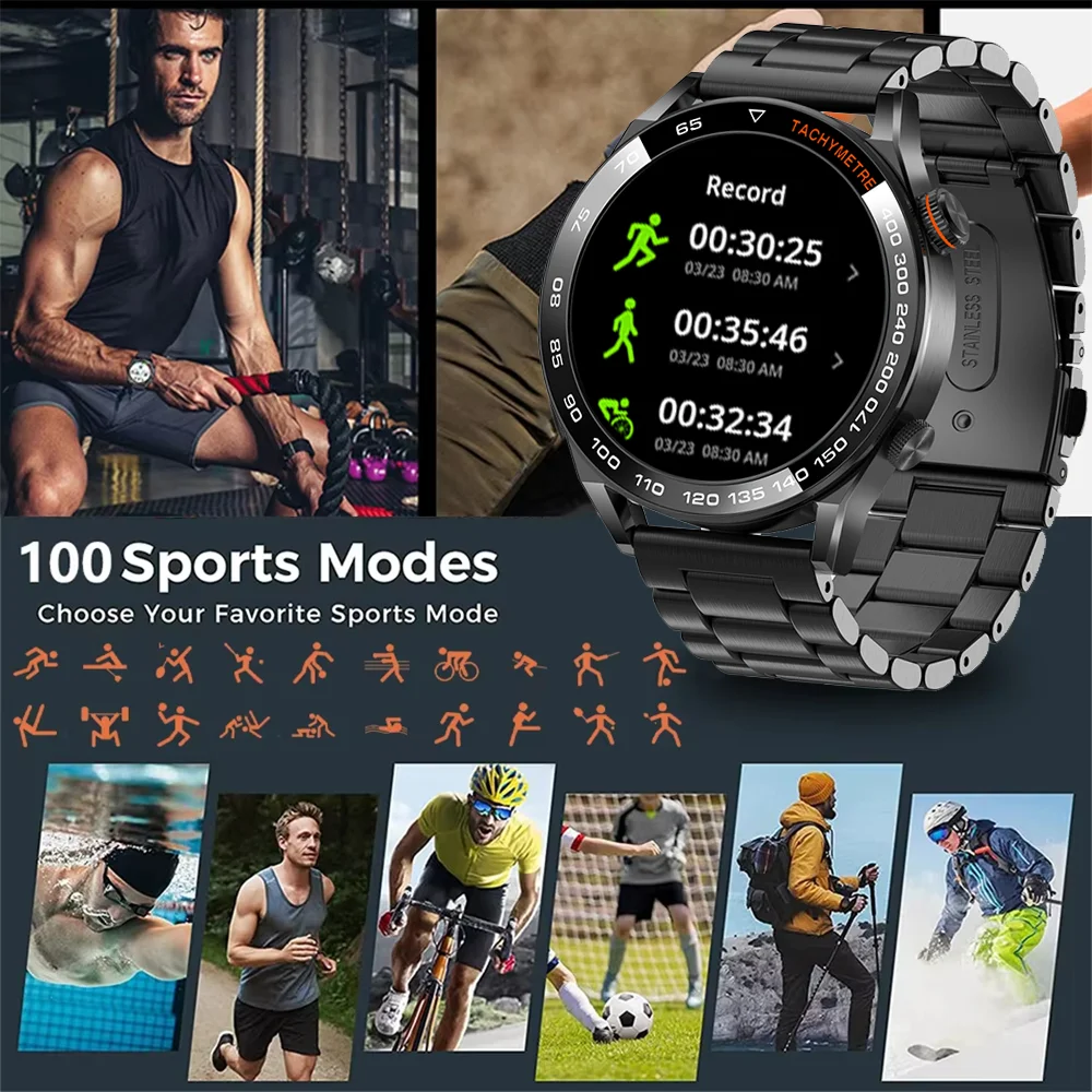 새로운 스마트 시계 남성 풀 터치 스크린 블루투스 통화 여성 Smartwatch 스포츠 활동 피트니스 방수 시계 안드로이드 iOS