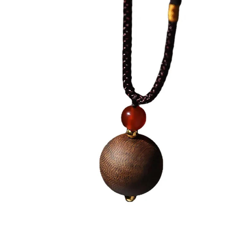 Collier de perles de bouddha en bois entièrement submergé, Vietnam, Nha Trang, Qi Nan Agilawood, perle unique, pendentif, vieux matériaux, artisanat, 2.0