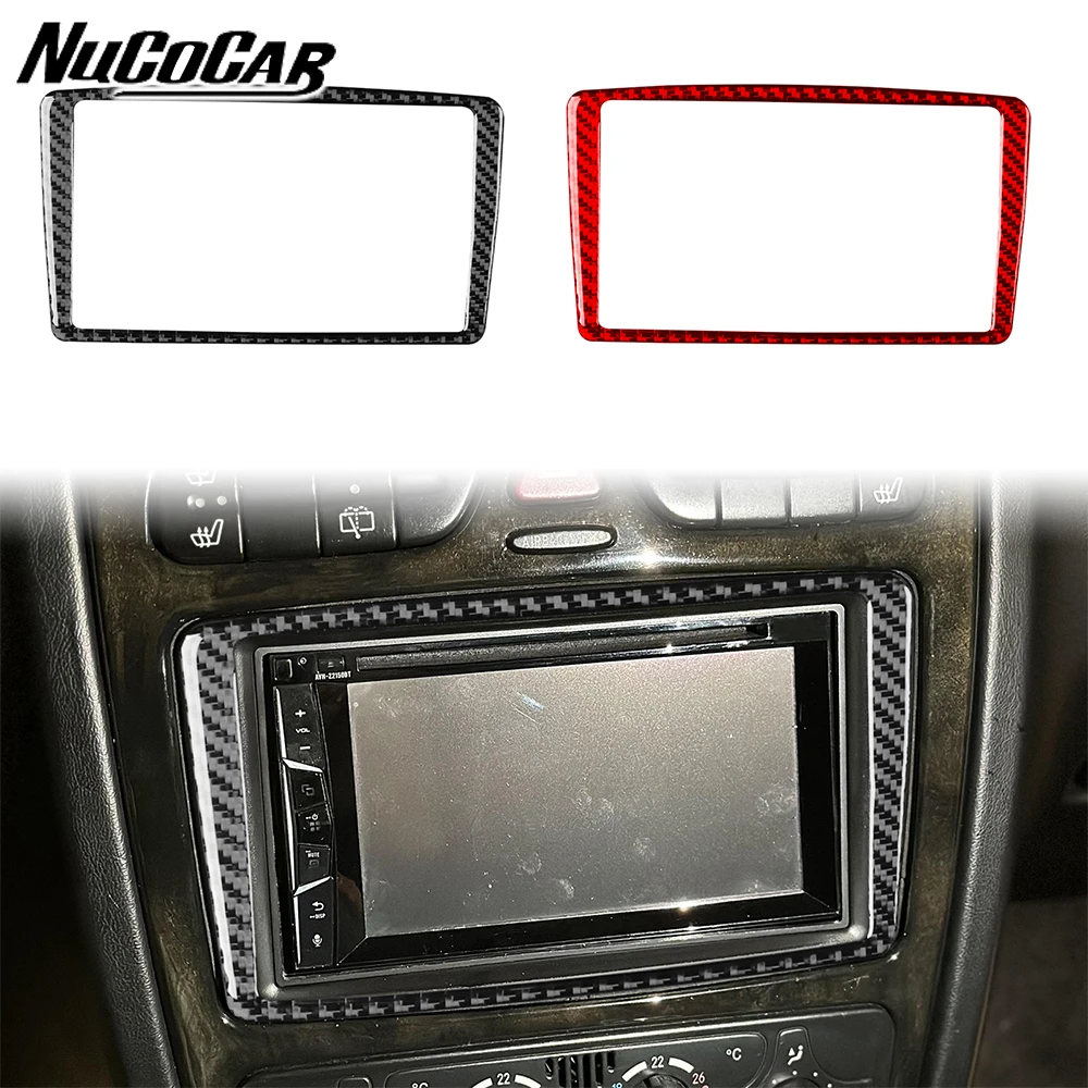 

For Benz G-Class W463 G500 G55 2004-2012 Carbon Fiber Centre navigation display panel Car inside Accessories Decorative Sticker