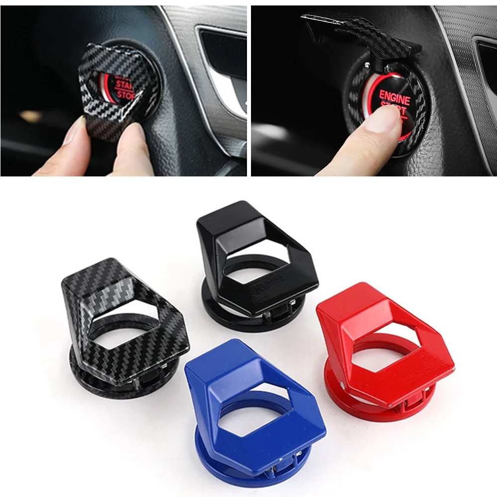 

STONEGO Car Engine Start Stop Switch Button Cover Decorative Auto Accessories Push Button Sticky Cover Car Interior Car-Styling