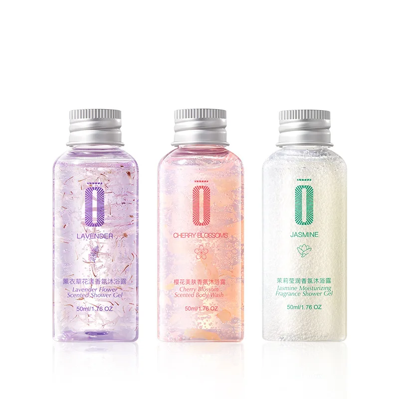 Fragrance Bath Gel Lavender Flower, Jasmine, Cherry Blossom Skin Cleaning Bath Lotion  Whitening Body Wash  Aclarador De Piel