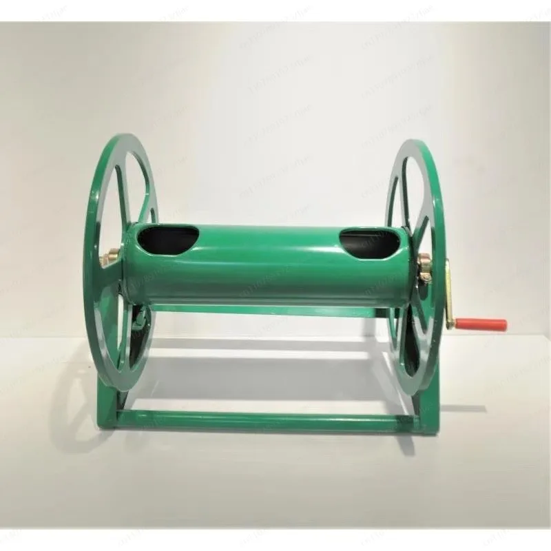 Green Thickened Hook Mount Hose Reel – 200m / 300m Anti-Tangle Sprayer Pump Hose Winder & Storage Rack for Farm
