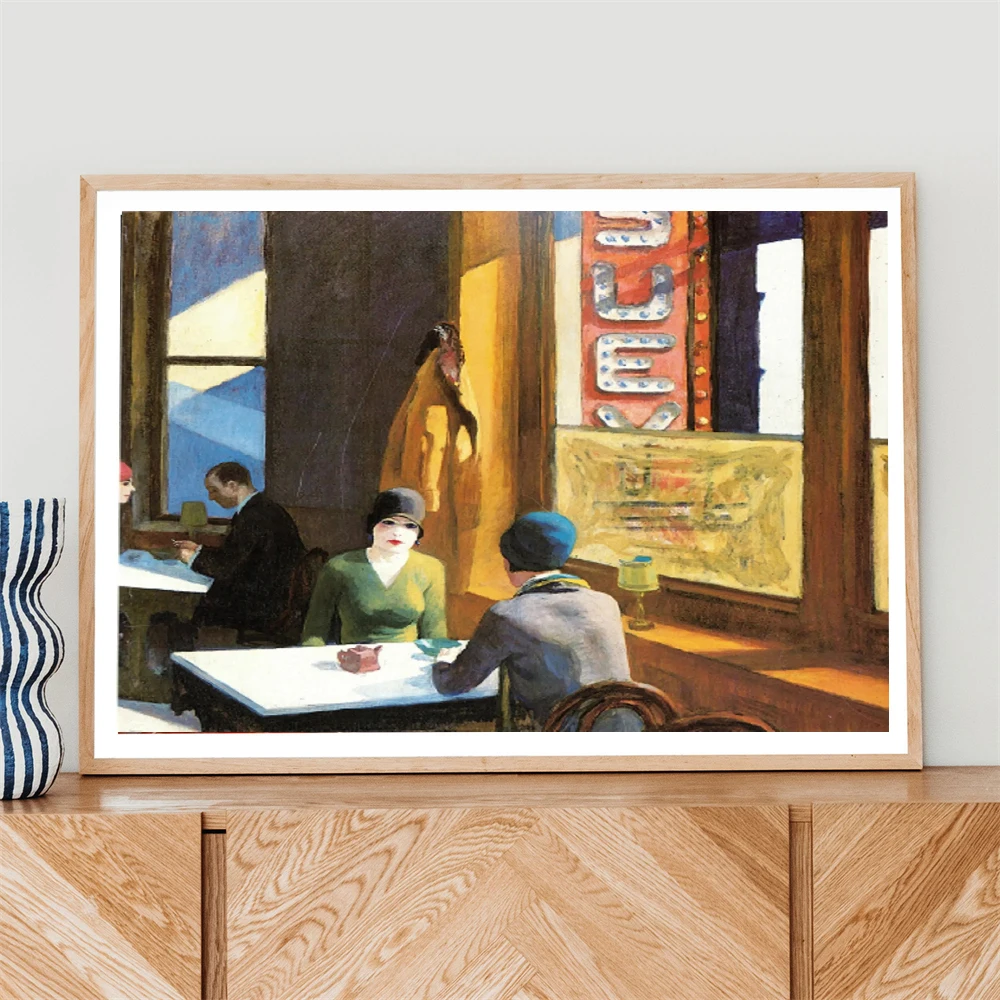 Landscape Poster Edward Hopper Wall Art Poster Drawings Vintage Travel Life Oil Painting Canvas Prints Living Room Home Decor
