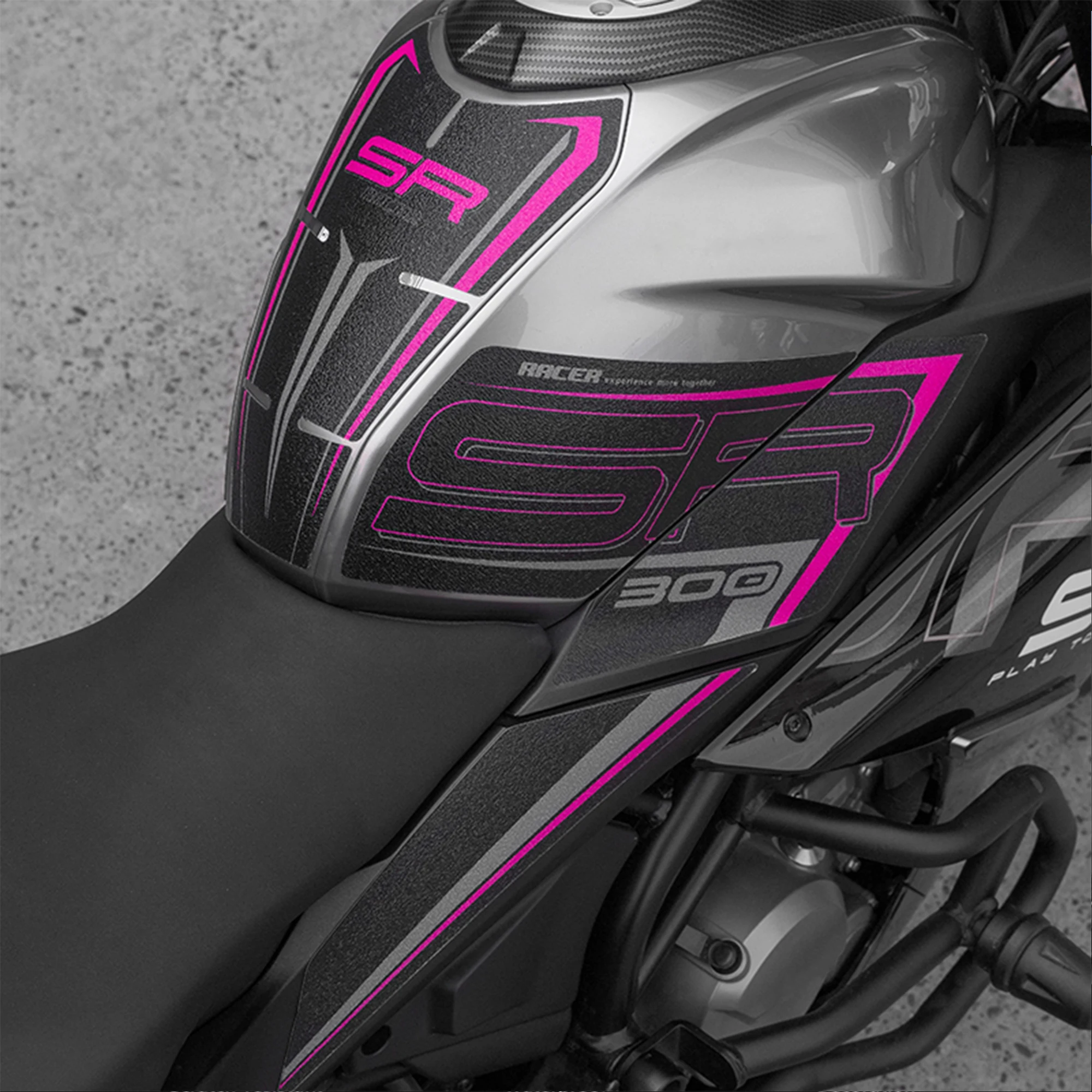 Compatible with the 2023 CFMOTO 250SR Motorcycle Anti-Slip Fuel Tank Pad Sticker Body Protector Decal, and Modification Accessor