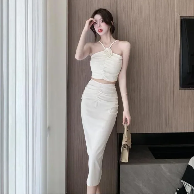 Sexy Vrouw Outfit Kleding Trend 2025 Volledige Co Ord Nieuwe Bijpassende Koreaanse Stijl Zomer Mode Kleding 2 Stuks Rok Sets voor Vrouwen