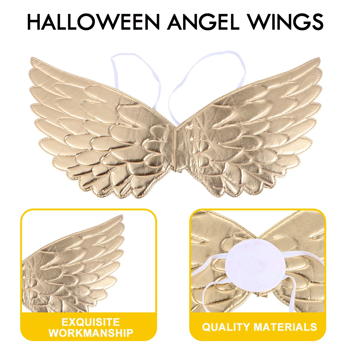 1 Set 2 Pcs Halloween Child Performance Costume Cosplay Props Angel Wing Costume Toddler