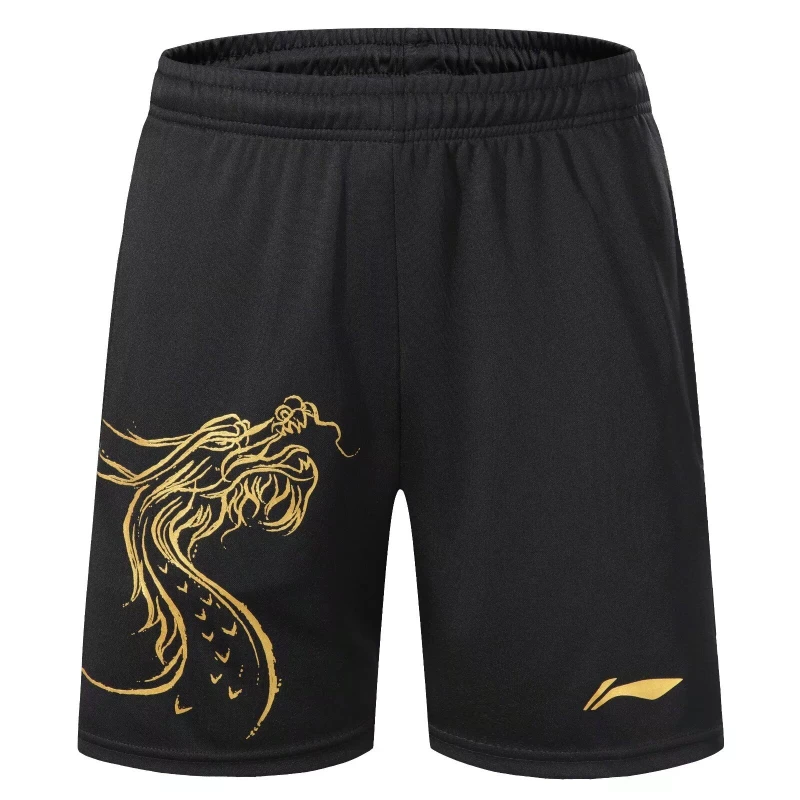 2025 New Summer Quick-drying Badminton Table Tennis Competition Professional Training Breathable Running Shorts with Pockets