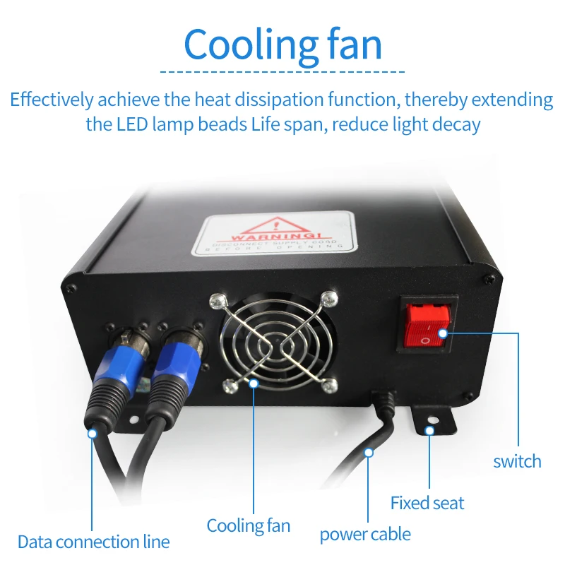 DMX512 console, rgbw light source machine, high power, 90w45w, fiber optic light emitting machine