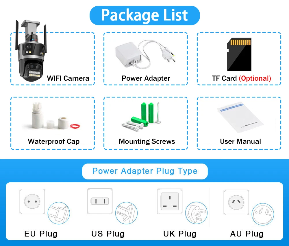 8k 16mp Video überwachungs kamera wifi cctv 8x Zoom Outdoor Wireless Sicherheit IP-Kamera ptz vier Objektive Wi-Fi-Kameras icsee – Detail 2