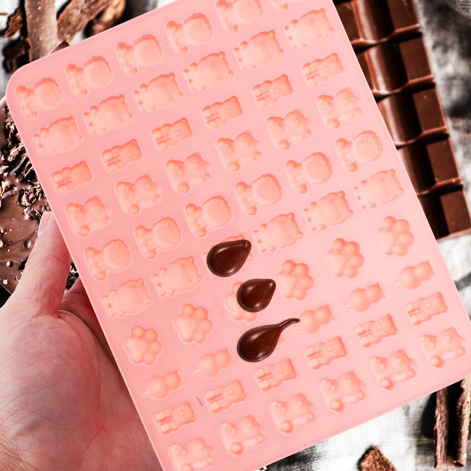 

Silicone Mold Baking DIY Chocolate Molds Jelly Trays Sweets Decorations Baby Shower Party Favors Muffin Supplies Kitchen