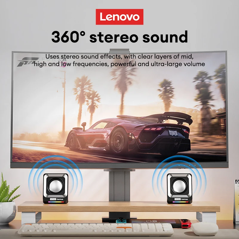 الأصلي لينوفو A01 بلوتوث صندوق الصوت الصغير المحمولة HIFI الصوت المحيطي السلكية مكبر الصوت للهاتف الكمبيوتر مضخم الصوت هدية