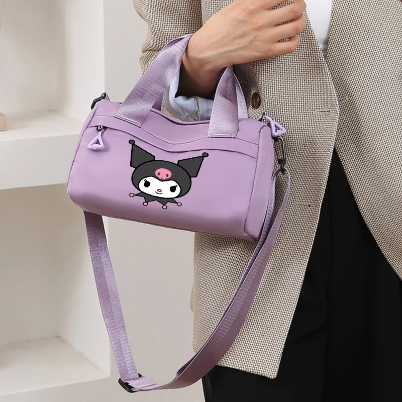 Female Top Handle Tote Bag Handbag Kuromi Hello Kitty Women Bag Shoulderbag Crossbody Messenger Nylon Bags Removable Strap