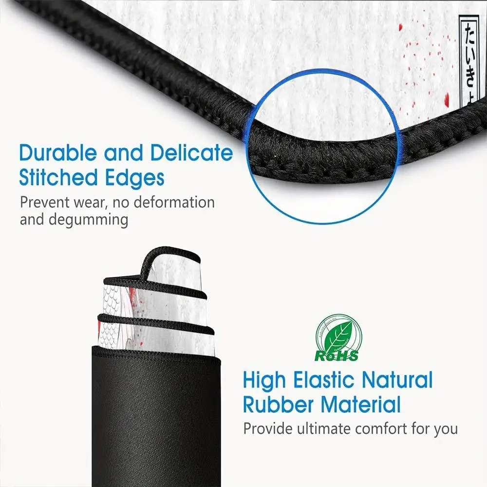 Tai Chi Fisch, Ink Tech Maus Tischset Schlafzimmer Lernen Tastatur Zubehör Spielmatte Mousepad Pad