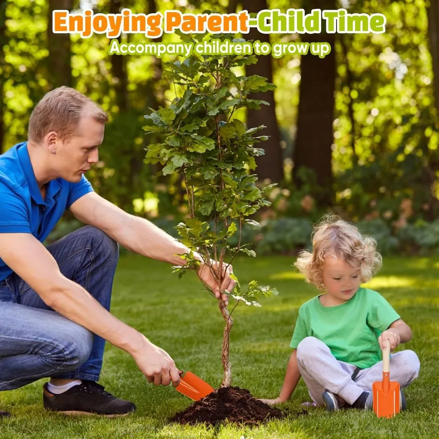 Conjunto de ferramentas de jardinagem com carrinho de mão, brinquedo educacional ao ar livre, pá, ancinho, regador, praia, jardim, quintal, fazenda, brinquedos de escavação fo