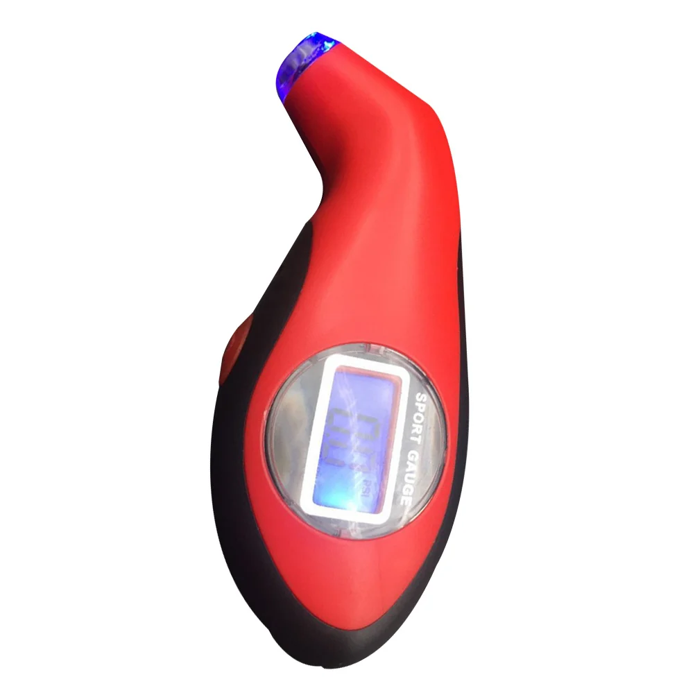 

Digital Tire Pressure Gauge Red Black Border Professional Accurate Car Truck Tire Gauge Ergonomic Non Slip Instant Reading Tool