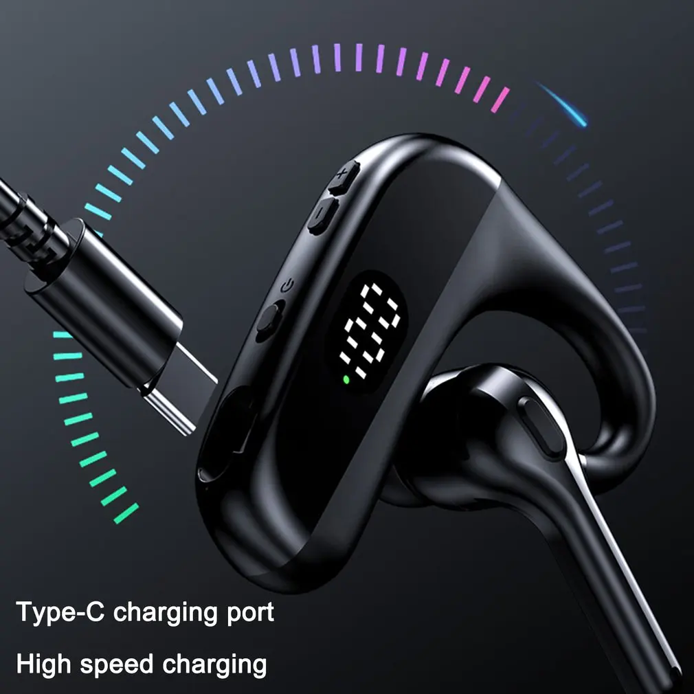 X3 auricolare singolo Display a LED Standby lungo Business auricolare bluetooth Wireless sport riduzione del rumore auricolari da gioco con microfono