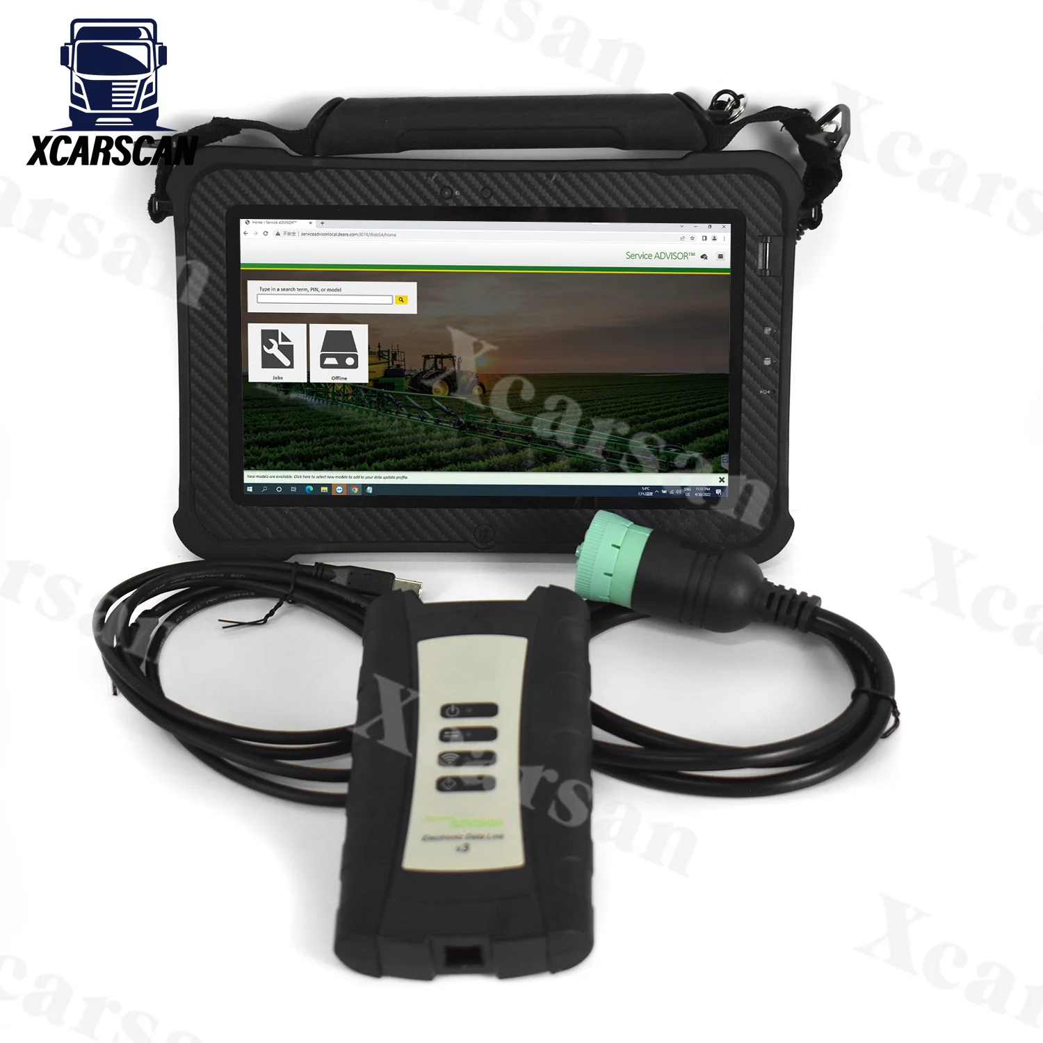 

Xplore tablet For EDL V3 Diagnostic Tool Electronic Data Link V3 5.3 AG CF Advisor Service Agriculture Construction Equipment