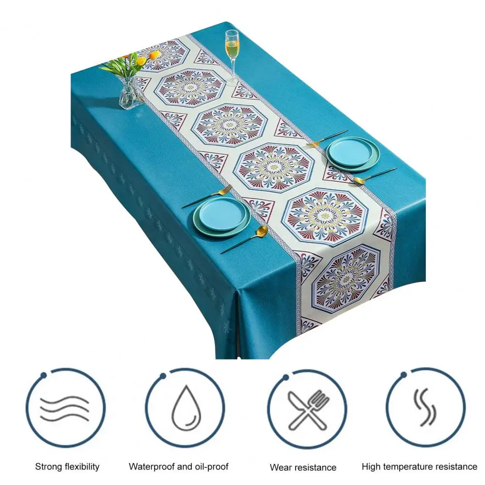 Table Cover  No Shrinkage Waterproof Anti-scratch  Household Comfortable Touch Tablecloth Home Decor