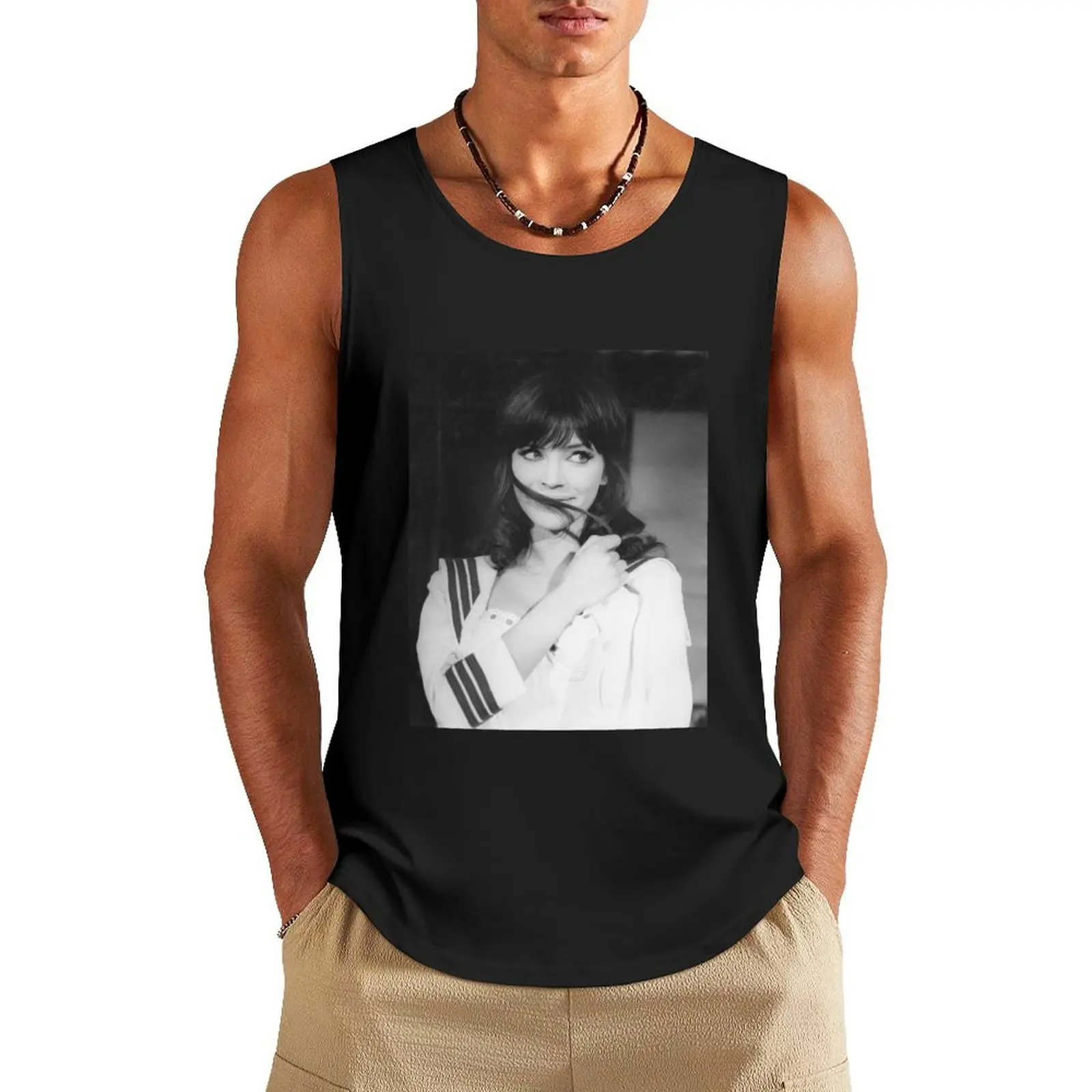 

anna karina Tank Top summer Men's tops bodybuilding t shirt man vest men gym clothing