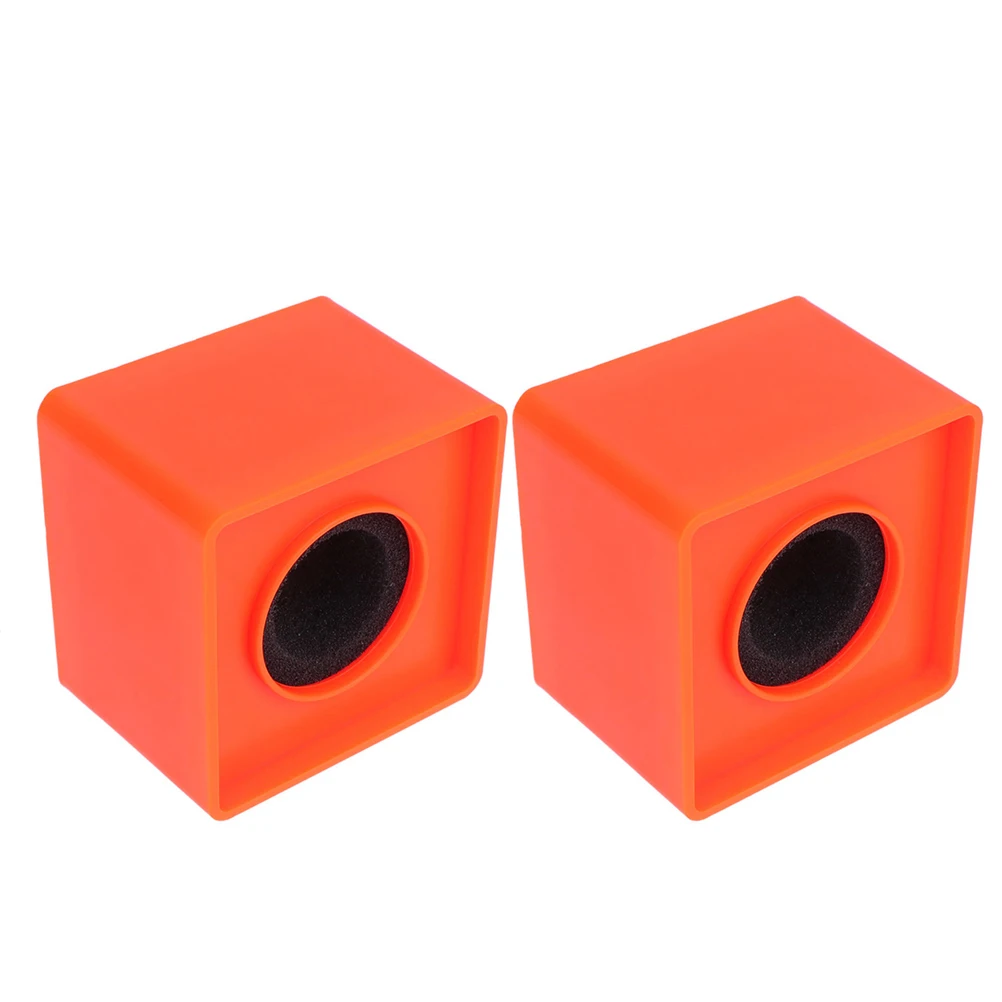 

2pcs Portable Abs Injection Molding Triangular Interview Microphone Station Creative Design Large Logo Area For Custom Engraving