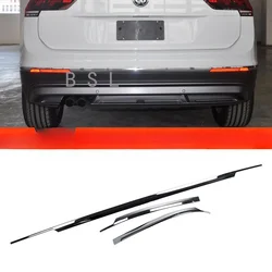 For Volkswagen Tiguan L 2020-2017 Rear Tail Trunk Door Trim Exterior Mouldings Stainless Steel Accessories Tailgate Protection
