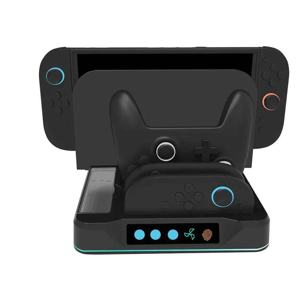 Versatile Charging Dock For Switch 2 Controller Charging Dock With Cooling Feature Convenient Charging Smart Storage Accessory
