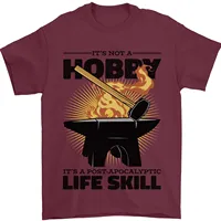 Blacksmith Life Post Apocalyptic Skill Mens T-Shirt 100% Cotton