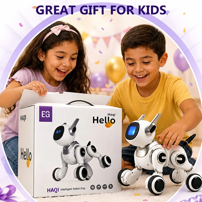 Interactive Robot Dog G110 For Kids Educational AI Pet Long‑term Memory 3‑Way Control Early Learning Children Toy Gift view 4