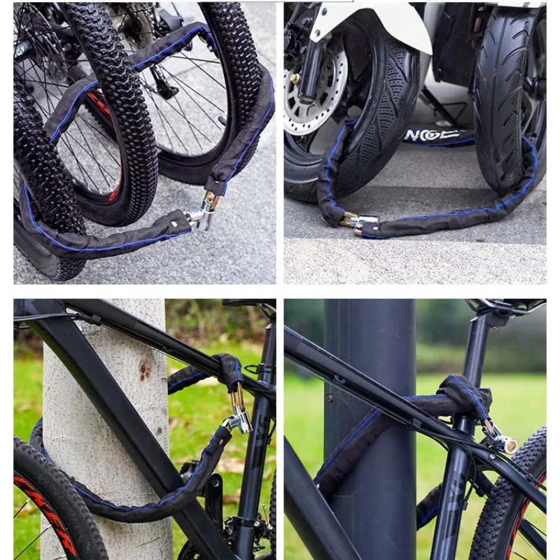 

Велосипедный противоугонный замок, цепной замок с весом зажигалки и предотвращает ржавчину, более сильный защитный замок для дорожных горных велосипедов