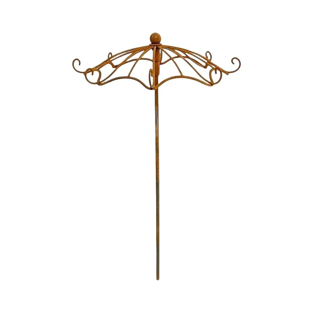 Metal Umbrella Shaped Garden Trellis For Climbing Clematis Vertical Growth Support Outdoor Plant Stand Floral Decor