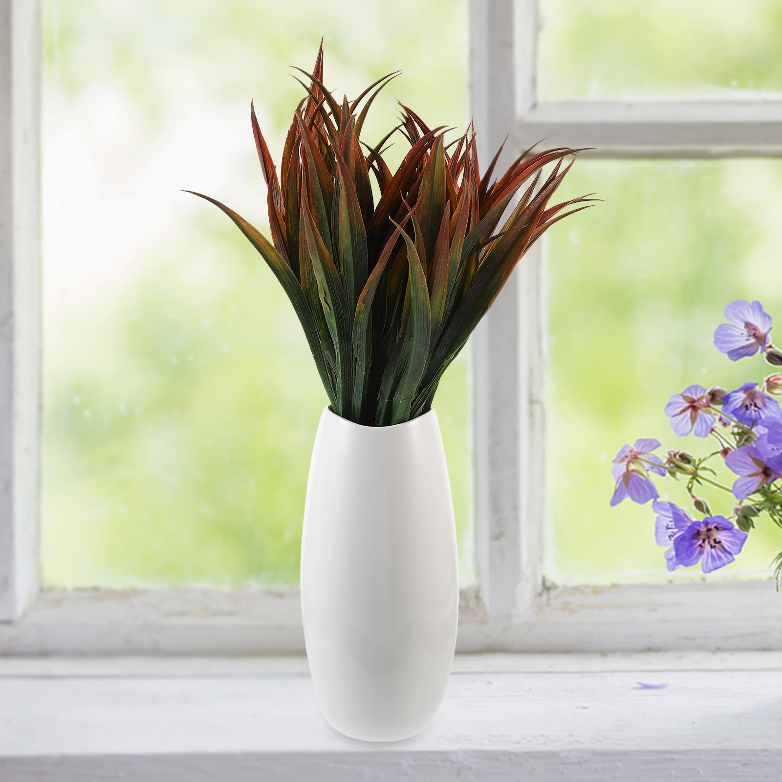 

5Pcs Artificial Simulation Fake Plant Stems Branches for Outdoor Garden Vase Floral Centerpiece Fake Plant