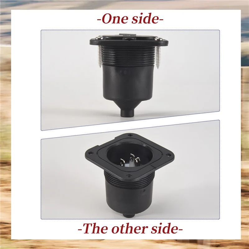 

A04G-рабанный вход ETL, 15 А, розетка для автодома, блок нагревателя, штекер бампера с водонепроницаемой крышкой, штекер NEMA 5-15, настенная вилка стандарта США