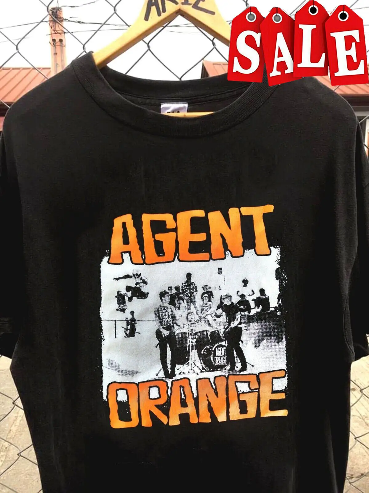 Reprinted Agent Orange band t-shirt, punk rock band, gift for fan Te9023