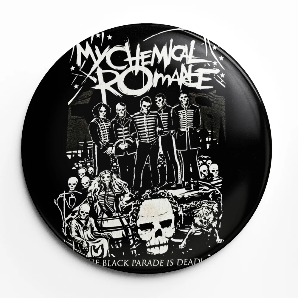 بلدي الكيميائية الرومانسية الفرقة لينة زر التلبيب دبوس بروش مجوهرات الديكور هدية 58 مللي متر #5