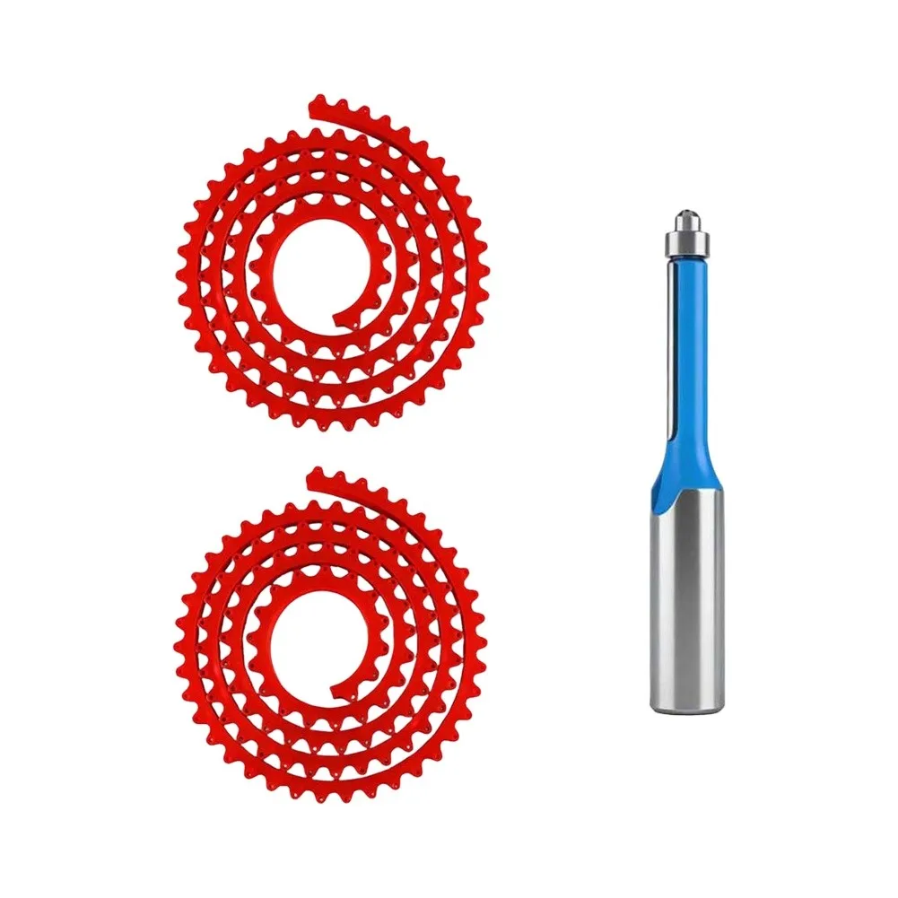 Rubber Flexible Shaping Gauge for Woodworking Use 1M 2M Bendable Template Tool with Trimming Scraper for Curves