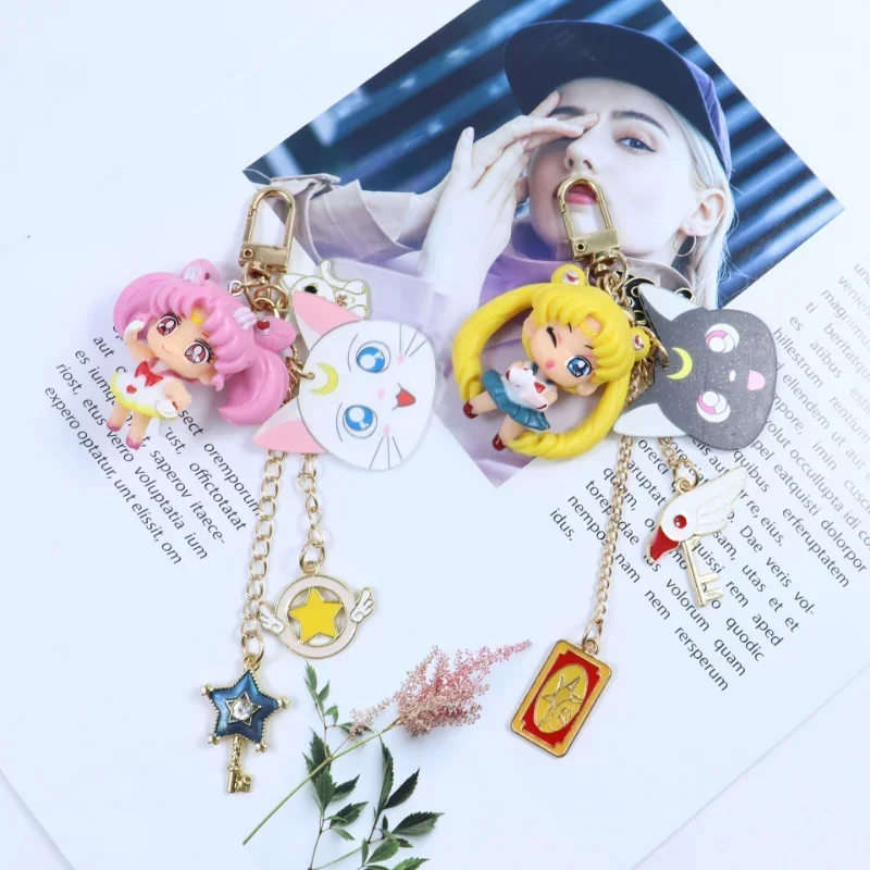

Новый брелок-подвеска «Сейлор Мун» для ключей, рюкзака, сумки, автомобильных ключей, подарок на день рождения для девочек