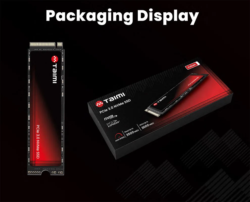 Taimi PCIe Gen3x4 NVMe M.2 2280 SSD, bis zu 3500 MB/s Lesegeschwindigkeit und 3000 MB/s Schreibgeschwindigkeit, für Gaming, Laptop, PC, Desktop-Workstation – Detail 12