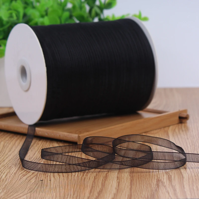 Hot sale 6mm (10 meters/lot) Organza Nylon Silk Satin Ribbon For Sewing Wedding Party Handmade Decoration Webbing Gift Packing