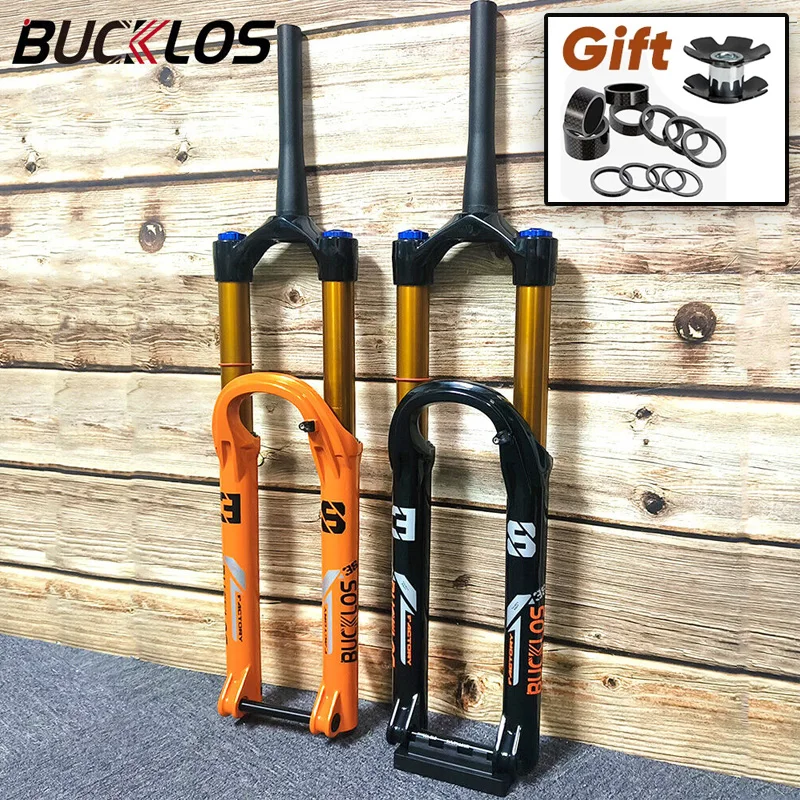 

BUCKLOS MTB Bike Fork 27.5/29" Enduro Bicycle Air Suspension Fork Shock Absorbing Downhill Bike Front Fork 51mm Offset for FOX