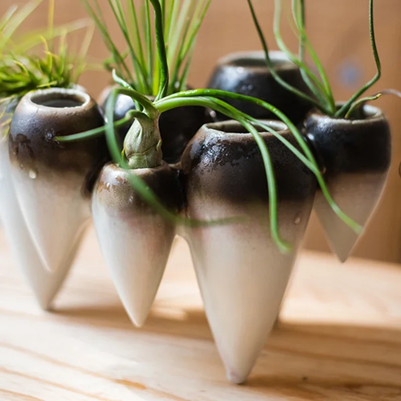 Suspended Ceramic Vase Hydroponic Decorative Vases Glasses Creative Gift Desktop Decorations Candlestick Decoration Вазадекор