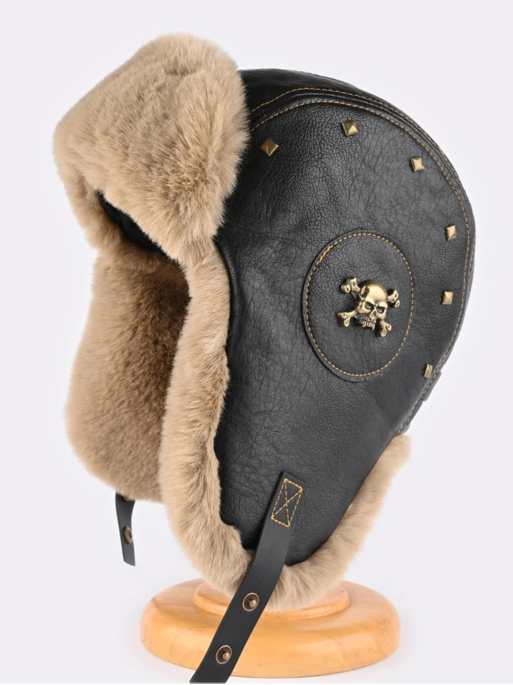 AliExpress IF IFOND Russia Winter Faux fur Hat Unisex Windproof Warm Bomber Hats Outdoor Earflap Ski Cycling Hat