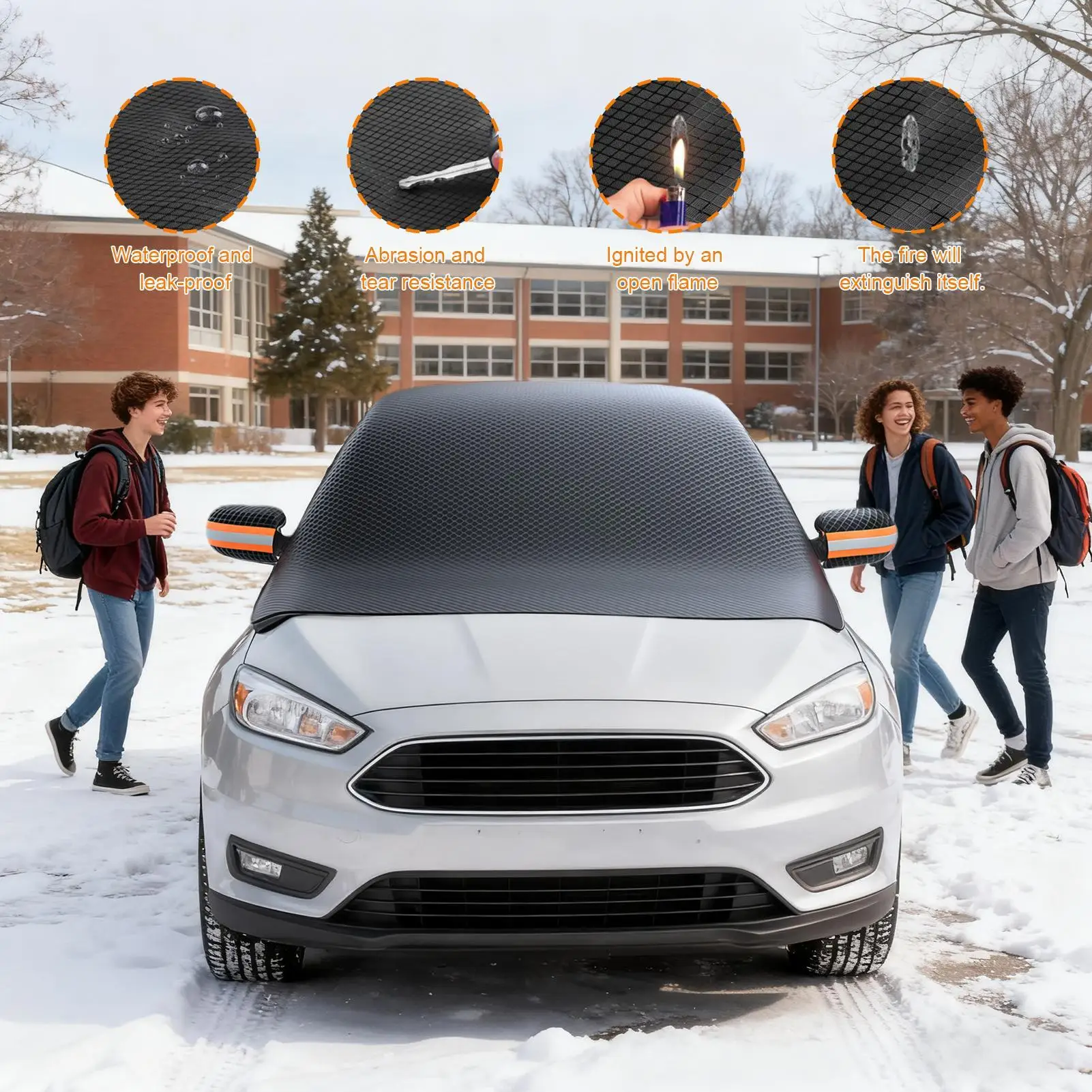 

Winter Car Window Snow Cover Large Size Magnetic Car Windshield Snow Cover Anti Freeze Snow Windshield Covers Glass Sun Visor