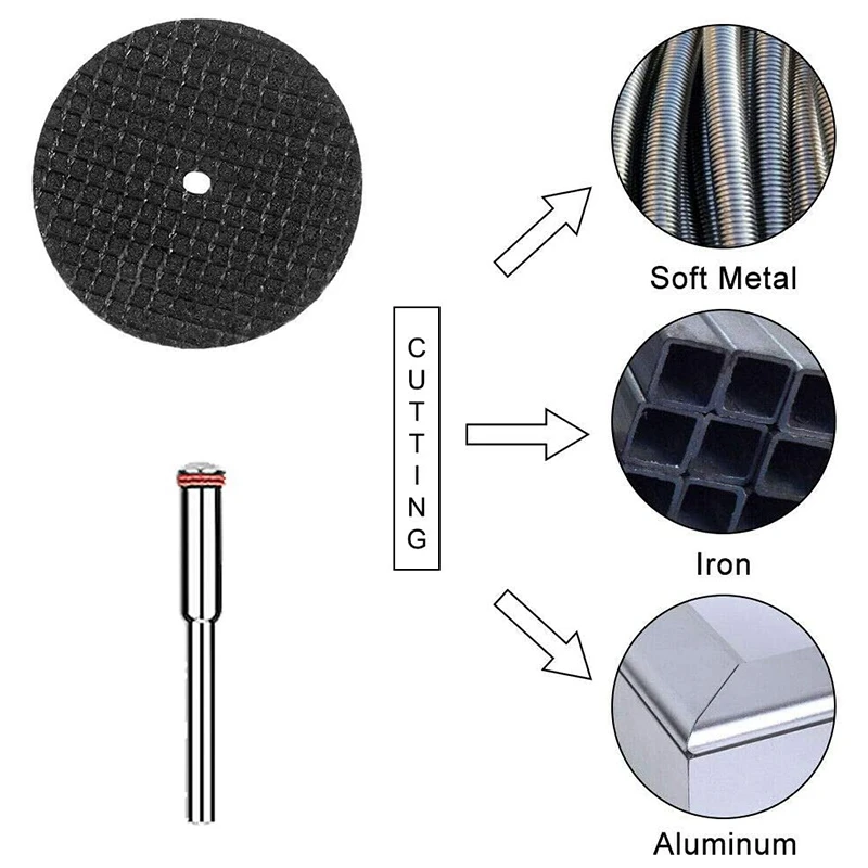 32 шт., набор пильных полотен HSS, мини-циркулярная пила для вращающихся инструментов Dremel, отрезные диски из смолы, алмазная резка